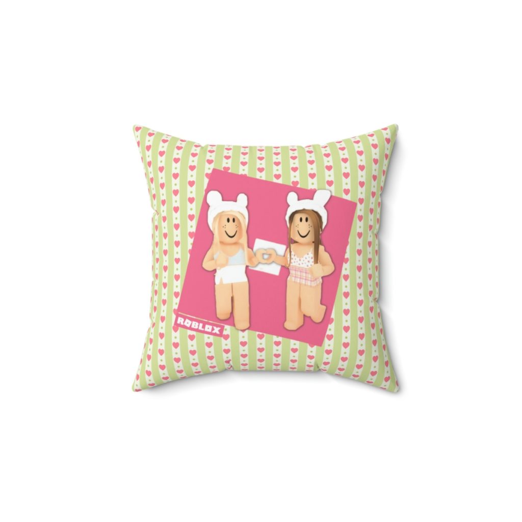 Roblox Girls. Green Cushion with Pink Hearts Cool Kiddo 14