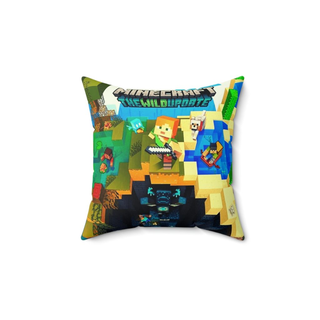 Minecraft Cushion. Blue pixelated back. Cool Cushions. Cool Kiddo 14