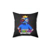 Dirty Black Cushion with BLUE Character. RAINBOW MONSTER Cool Kiddo 28