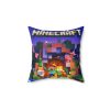 Minecraft Cushion in purple with blue pixelated back. Cool Cushions. Mojang’s legendary game. Cool Kiddo 30