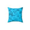 Minecraft Cushion in purple with blue pixelated back. Cool Cushions. Mojang’s legendary game. Cool Kiddo 32
