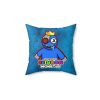 Dirty Blue Cushion with BLUE Character. RAINBOW MONSTER Cool Kiddo 30