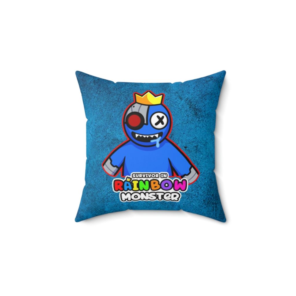 Dirty Blue Cushion with BLUE Character. RAINBOW MONSTER Cool Kiddo 16