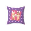 Roblox Girls. Purple R Cushion and Silhouettes of Hearts Cool Kiddo 34