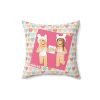 Roblox Girls. Cushion. Design with pastel hearts Cool Kiddo 34