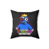 Dirty Black Cushion with BLUE Character. RAINBOW MONSTER Cool Kiddo 32