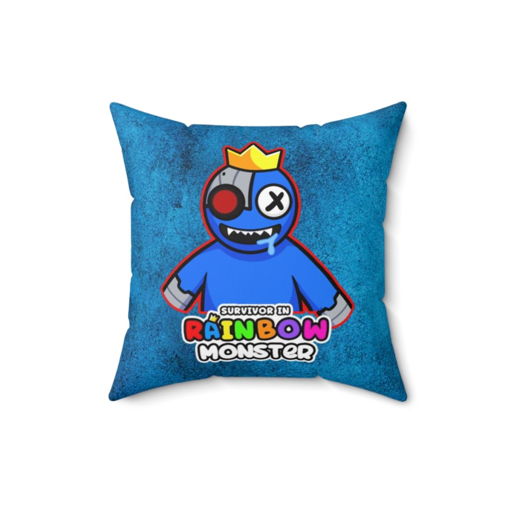 Dirty Blue Cushion with BLUE Character. RAINBOW MONSTER Cool Kiddo 18