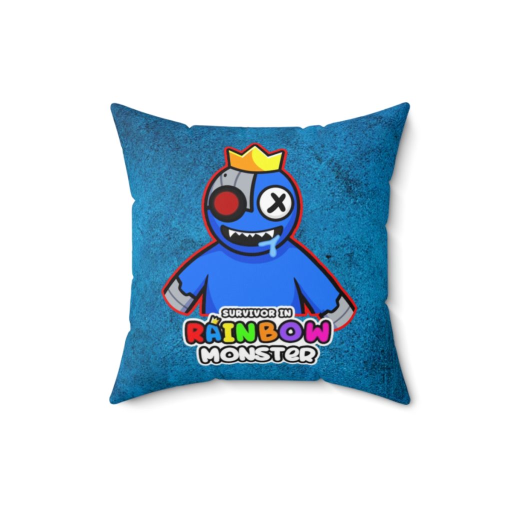 Dirty Blue Cushion with BLUE Character. RAINBOW MONSTER Cool Kiddo 20