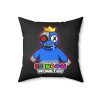 Dirty Black Cushion with BLUE Character. RAINBOW MONSTER Cool Kiddo 34
