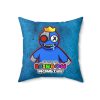 Dirty Blue Cushion with BLUE Character. RAINBOW MONSTER Cool Kiddo 26