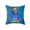Dirty Blue Cushion with BLUE Character. RAINBOW MONSTER Cool Kiddo 28
