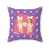 Roblox Girls. Purple R Cushion and Silhouettes of Hearts Cool Kiddo 38
