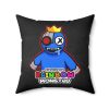 Dirty Black Cushion with BLUE Character. RAINBOW MONSTER Cool Kiddo 38