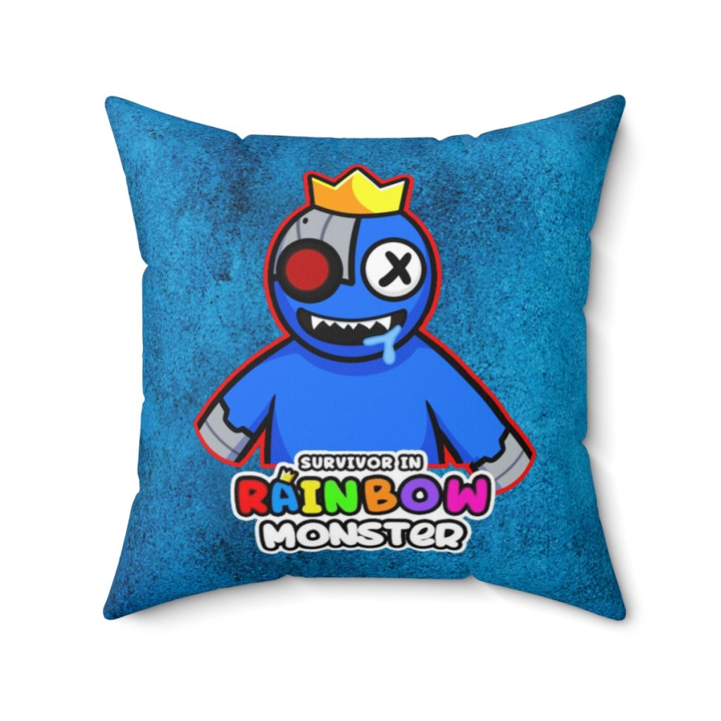 Dirty Blue Cushion with BLUE Character. RAINBOW MONSTER Cool Kiddo 22
