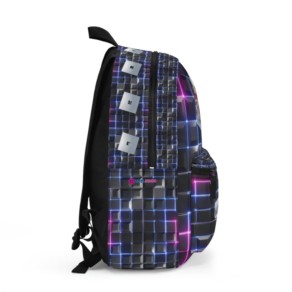 Roblox Backpack for Boys, Roblox Games. Black backpack with neon colors. Cool Kiddo 12