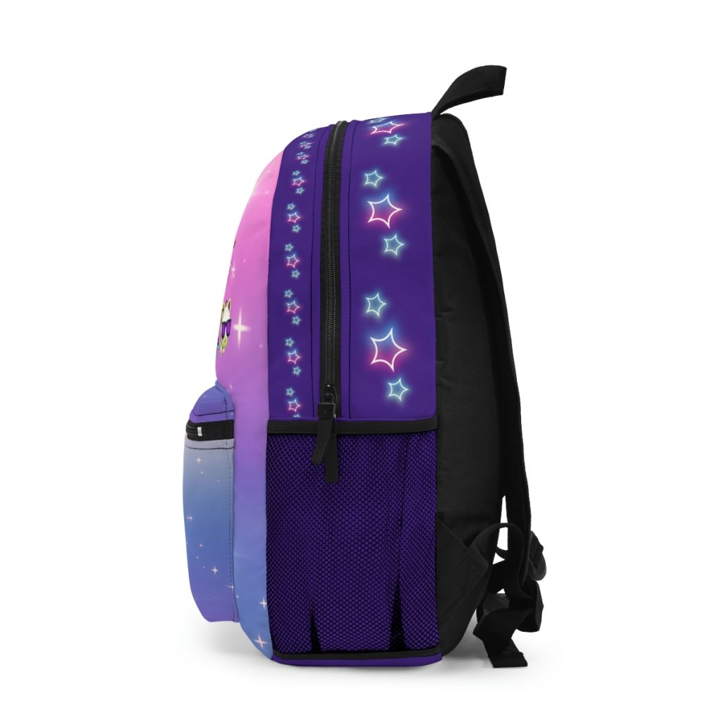 Purple backpack with stars and holographic background from PX XD FUN FRIENDS. Cool Kiddo 14