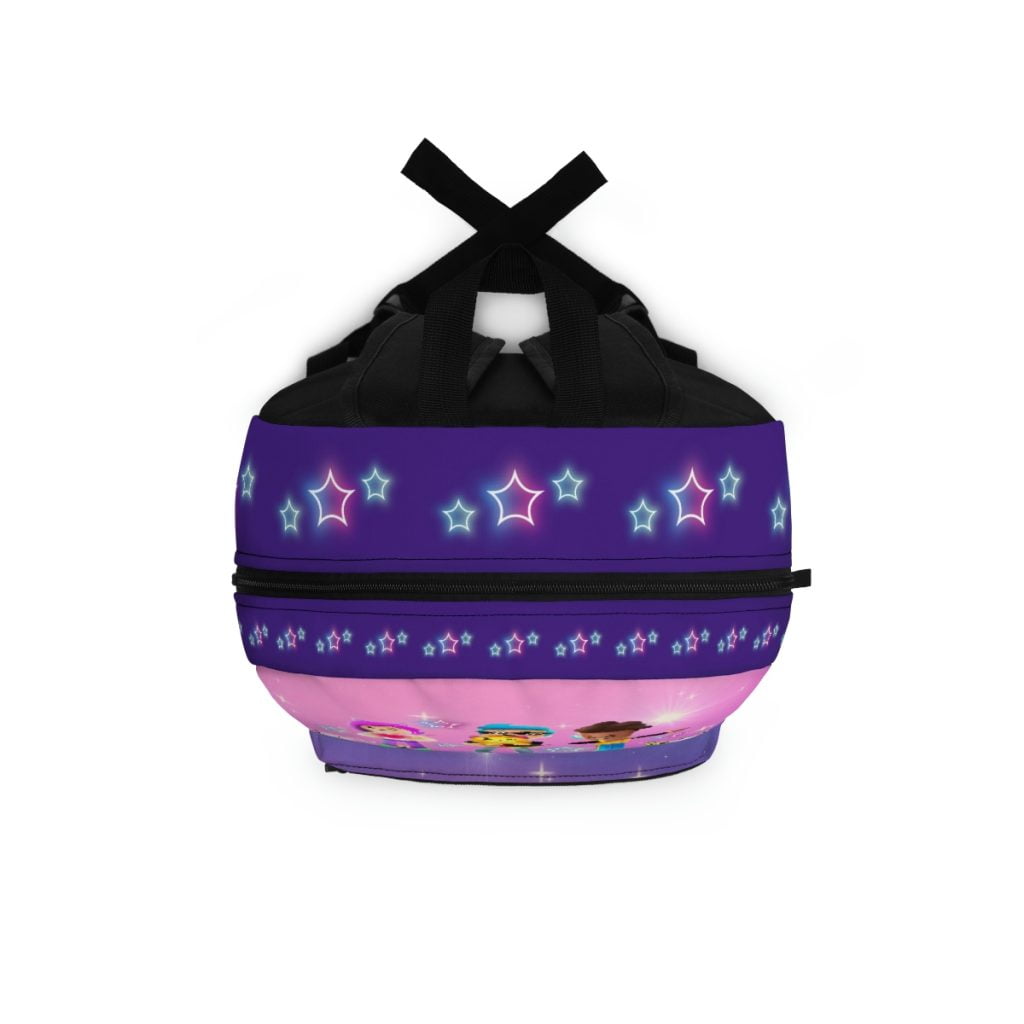 Purple backpack with stars and holographic background from PX XD FUN FRIENDS. Cool Kiddo 16