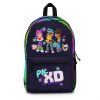 Royal Blue School Backpack with Neon Colors sides from PX XD FUN FRIENDS. Cool Kiddo 20