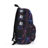 Roblox Backpack for kids, Roblox Games. Black backpack with abstract background of neon colors. Cool Kiddo 22