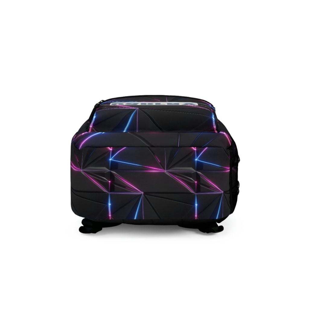Roblox Backpack for kids, Roblox Games. Black backpack with abstract background of neon colors. Cool Kiddo 18