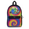 Black Blue Rainbow Friends backpack with Tie Dye design Cool Kiddo 20