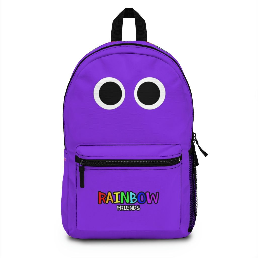 Blue Rainbow Friends purple school backpack Cool Kiddo