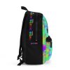 Blue Rainbow Friends tie dye backpack in black Cool Kiddo 22