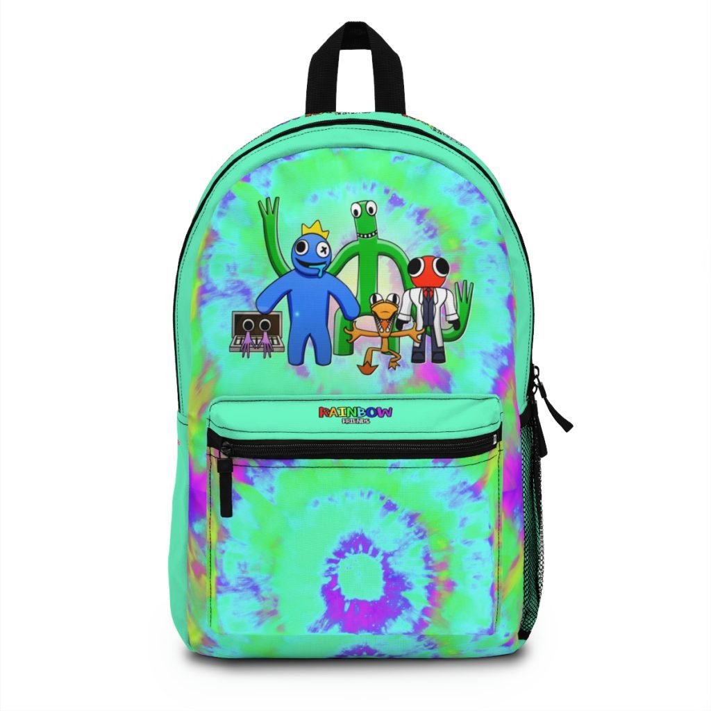 Blue Rainbow Friends Tie Dye Aquamarine Backpack Cool Kiddo 10