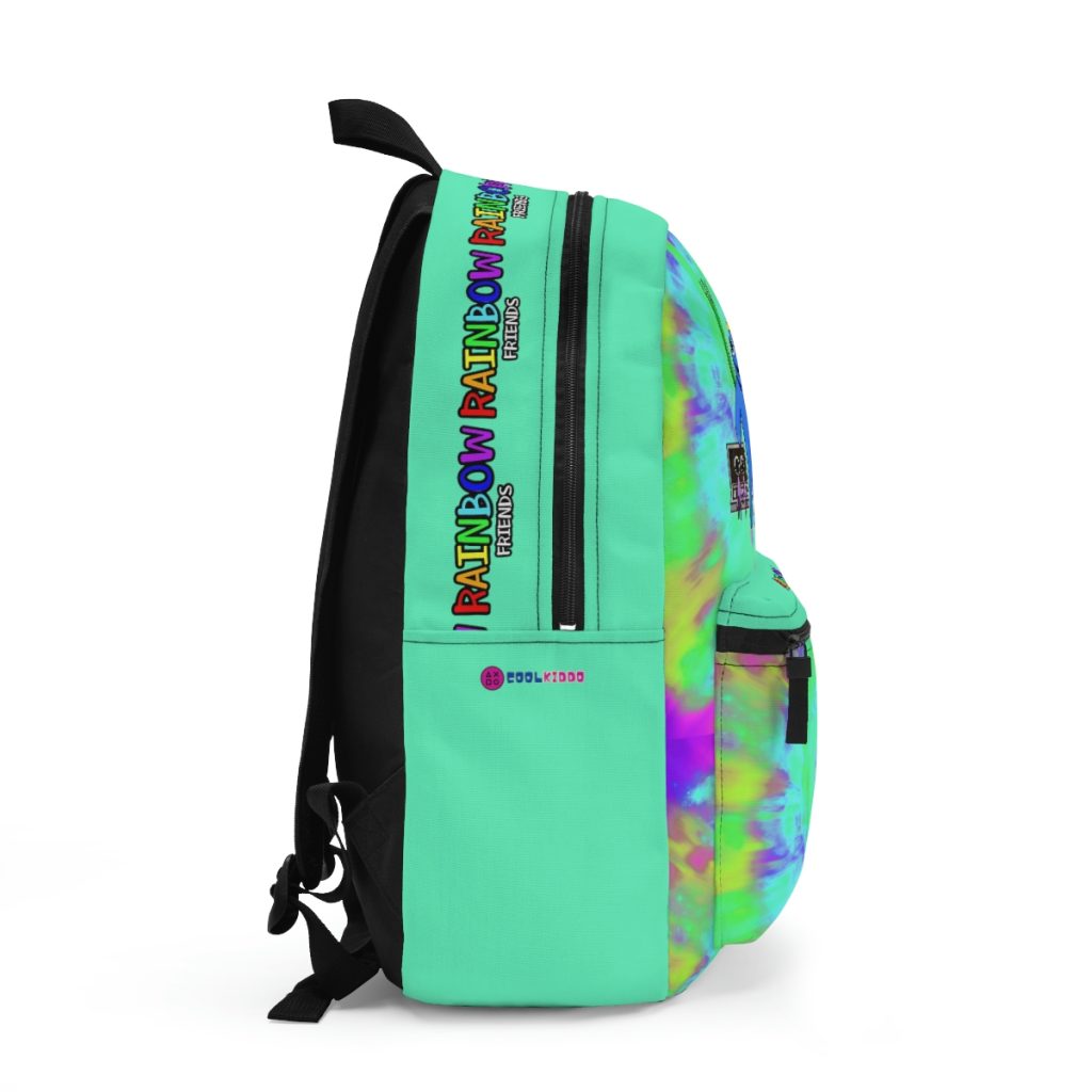 Blue Rainbow Friends Tie Dye Aquamarine Backpack Cool Kiddo 12
