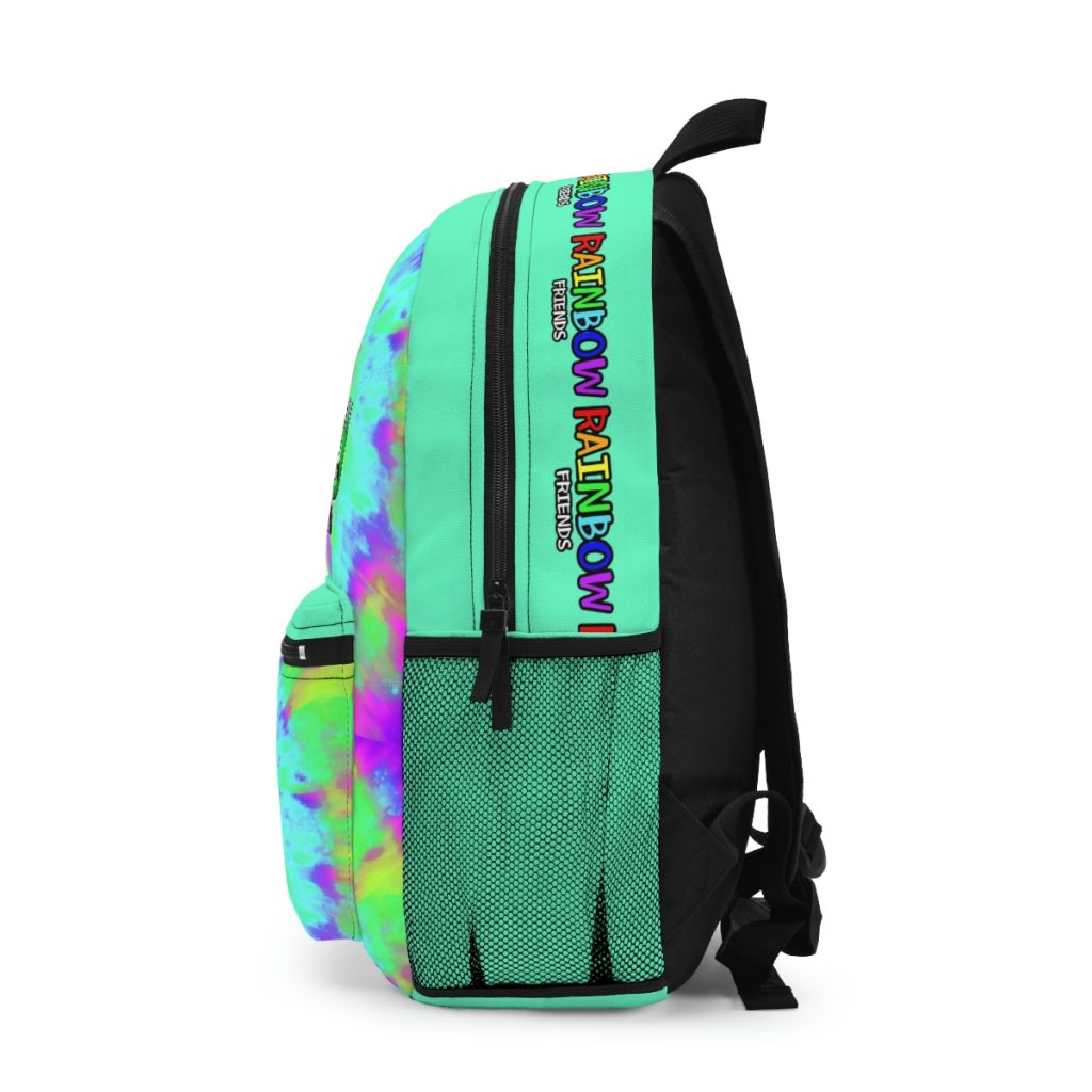 Blue Rainbow Friends Tie Dye Aquamarine Backpack Cool Kiddo 14