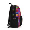 Rainbow Friends Black backpack with the faces of the characters in a grid. Cool Kiddo 22