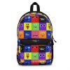 Black Backpack with Rainbow Friends’ Character Faces Cool Kiddo 20
