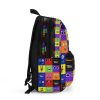 Black Backpack with Rainbow Friends’ Character Faces Cool Kiddo 22
