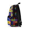 Black Backpack with Rainbow Friends’ Character Faces Cool Kiddo 24