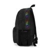 Dirty Black Backpack with BLUE character. RAINBOW MONSTER Cool Kiddo 24