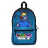 Dirty Blue and Black Backpack with BLUE character. RAINBOW MONSTER Cool Kiddo 20