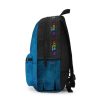 Dirty Blue and Black Backpack with BLUE character. RAINBOW MONSTER Cool Kiddo 24