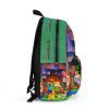 Minecraft Blue and Green Minecraft in a Geometric Background, Coll backpacks Cool Kiddo 22