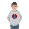 Toddler Boys Fleece Hoodie. Colorful circular frame RAINBOW MONSTER Cool Kiddo 70