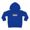 Bright party with Blue rainbow friends. Toddler boys fleece hoodie. Cool Kiddo 76