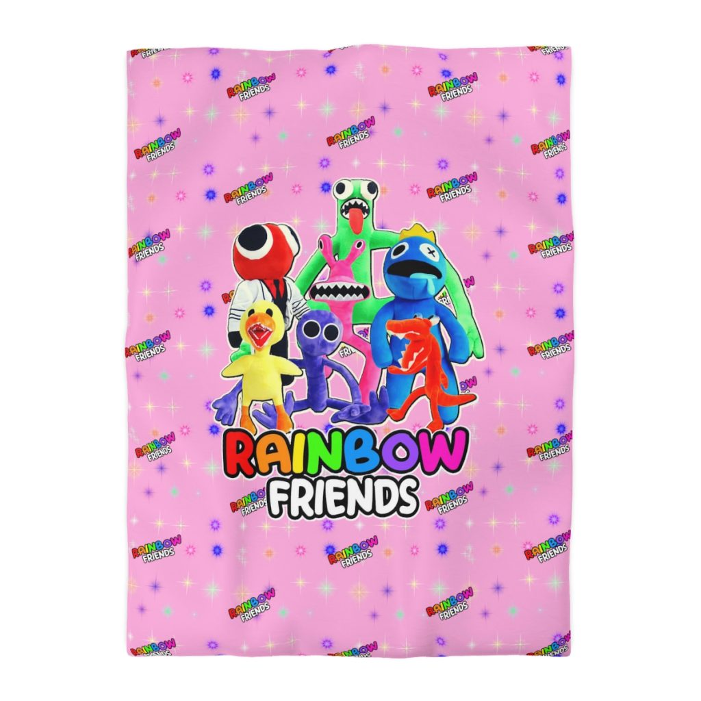 Brilliant Party. Blue Rainbow Friends. Microfiber Duvet Cover. PINK Cool Kiddo 22