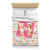 Roblox Girls. Design with pastel hearts. Microfiber Duvet Cover. Cool Kiddo 54
