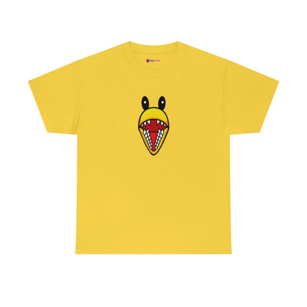YELLOW FACE. Blue Rainbow Friends. (Front and Back)  Unisex Heavy Cotton Tee Cool Kiddo 10