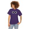 PURPLE FACE. Blue Rainbow Friends. (Front and Back)  Unisex Heavy Cotton Tee Cool Kiddo 32