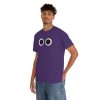 PURPLE FACE. Blue Rainbow Friends. (Front and Back)  Unisex Heavy Cotton Tee Cool Kiddo 38