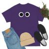 PURPLE FACE. Blue Rainbow Friends. (Front and Back)  Unisex Heavy Cotton Tee Cool Kiddo 42