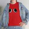 RED FACE. Blue Rainbow Friends. (Front and Back)  Unisex Heavy Cotton Tee Cool Kiddo 40