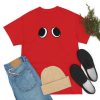 RED FACE. Blue Rainbow Friends. (Front and Back)  Unisex Heavy Cotton Tee Cool Kiddo 42
