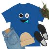 BLUE FACE. Blue Rainbow Friends. (Front and Back)  Unisex Heavy Cotton Tee Cool Kiddo 42