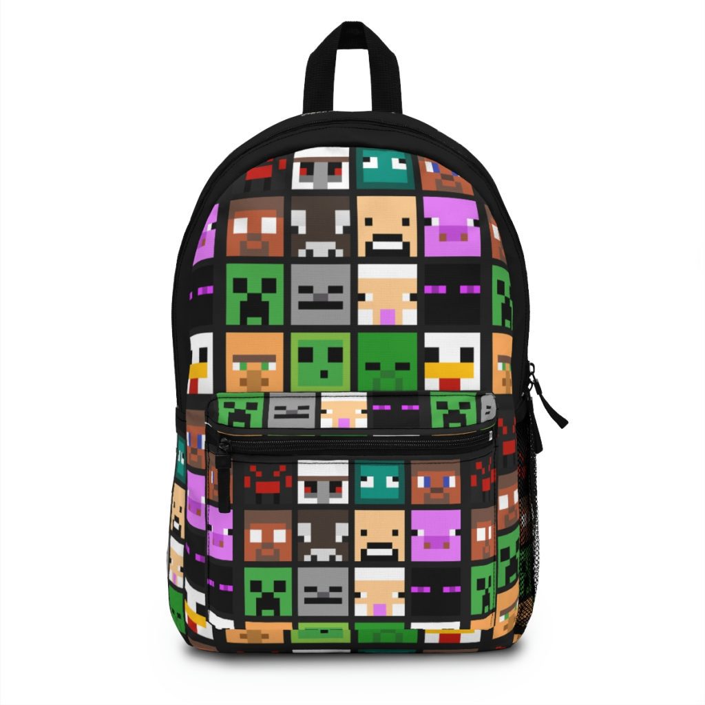 Black Backpack. Minecraft Faces. Backpack Cool Cool Kiddo 10